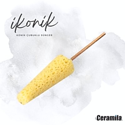 Ceramila - İkonik 3004 Çubuklu Rötuş Süngeri 12x22x65 mm
