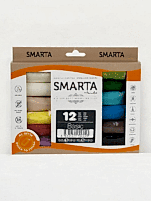 Smarta™ - Smarta 12'li Hava ile Kuruyan Modelleme Hamuru Seti (25g x12 adet)