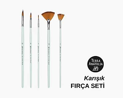 Terra Anatolia - Karışık Fırça Seti (5'li) - Terra Anatolia
